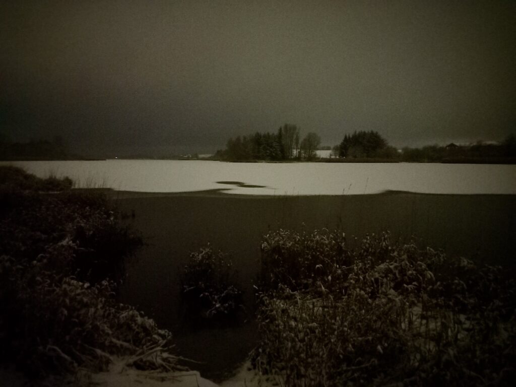 Iced Loch's Forfar in the dark (not really grey, but brown...)